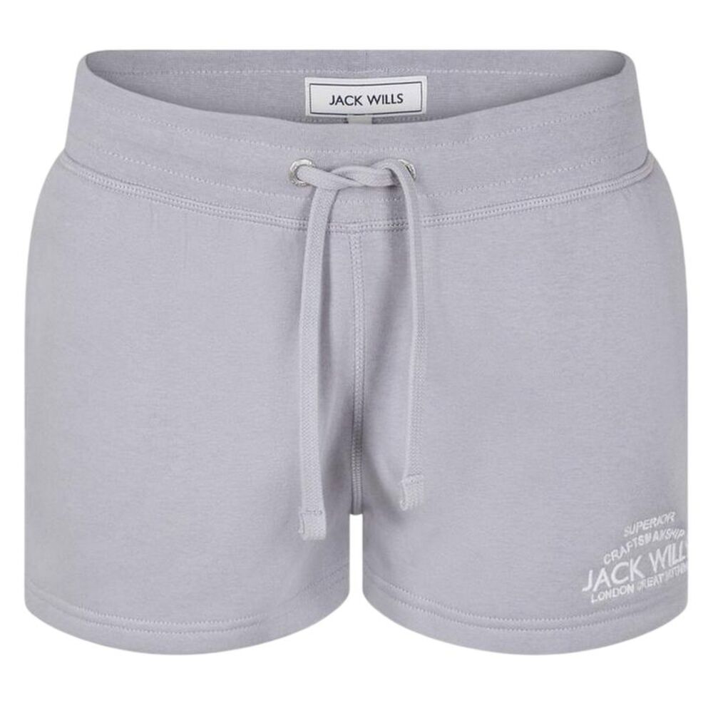Jack Wills Womens/Ladies Logo Sweat Shorts / Haze